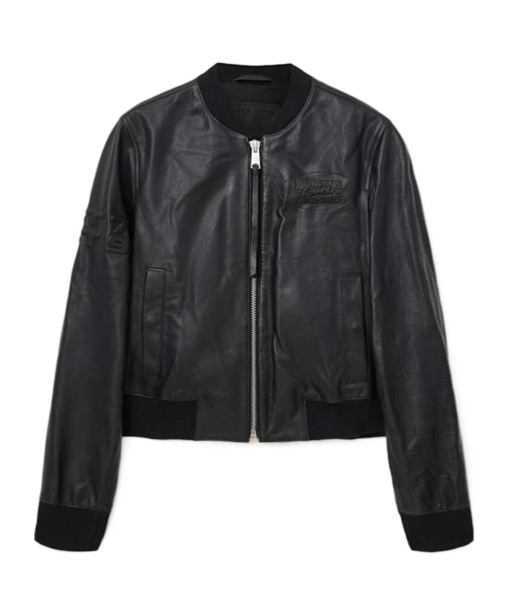Allsaints Williams X Orten Long-sleeved Leather Jacket In Black