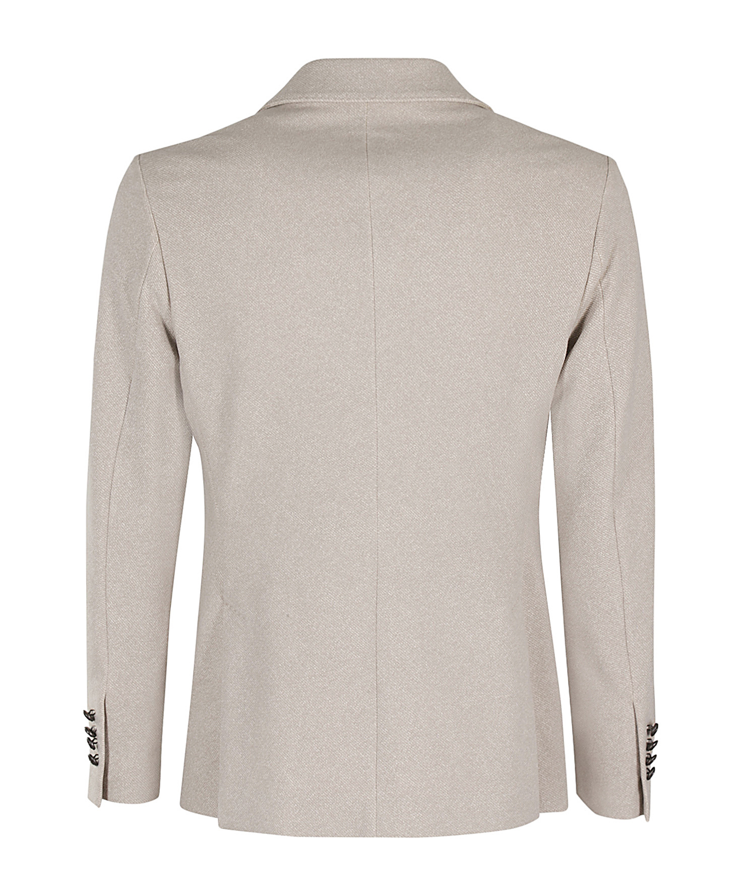Circolo 1901 Double-breasted Plush Cotton Jacket In Nude