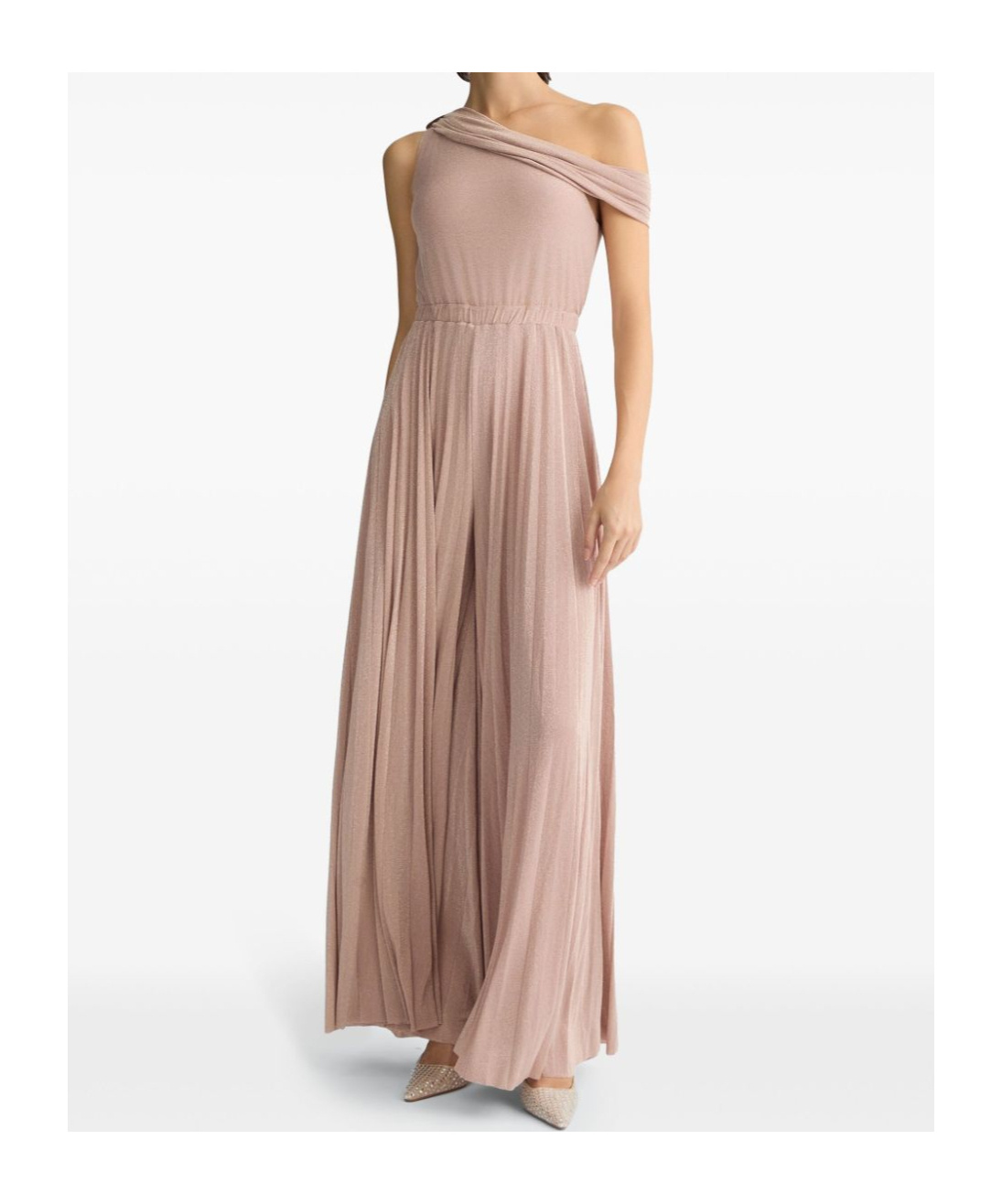 Liu •jo Liu Jo Elegant Powder Pink Sleeveless Evening Dress In Nude