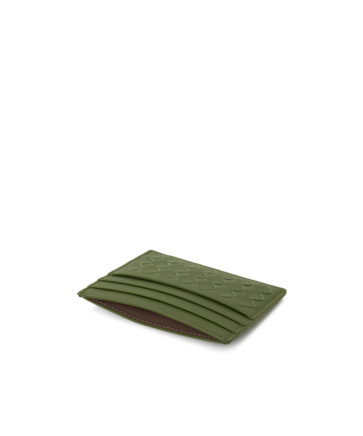 Bottega Veneta Multi-card Slot Card Bag In Green