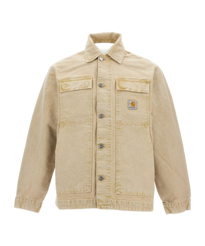 Carhartt Og Arctic Jacket In Denim Beige Uomo In Brown