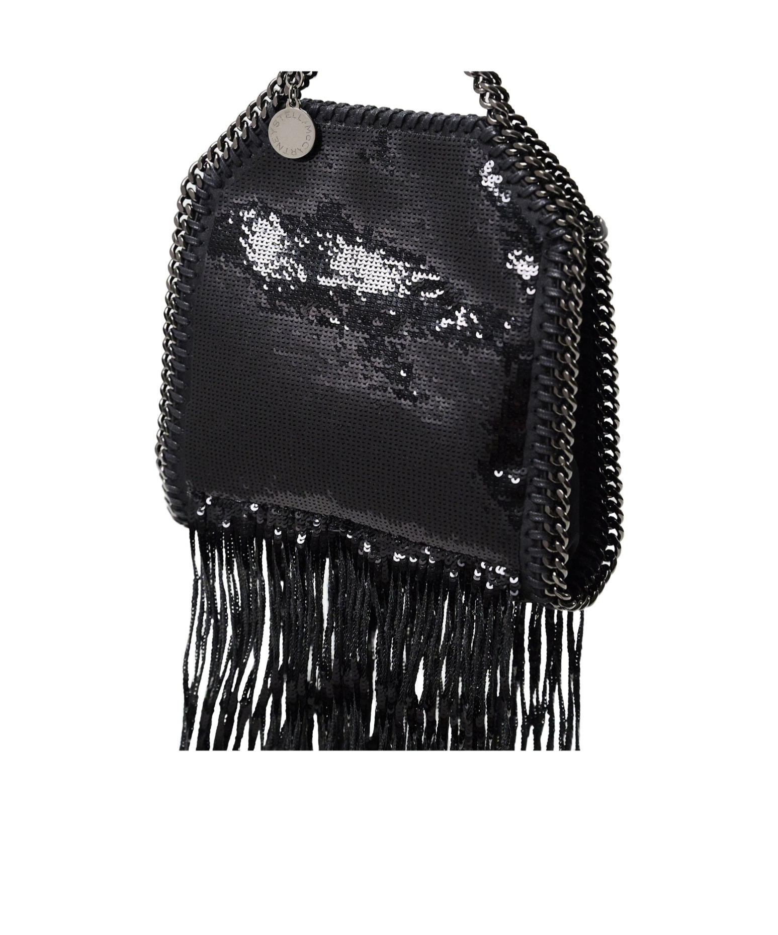 Stella Mccartney Limited-edition Falabella Sequin Fringe Tiny Tote Bag