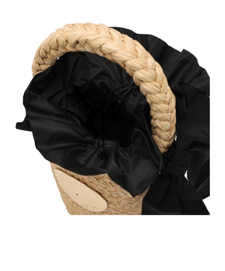 Patou Straw Bucket Bag