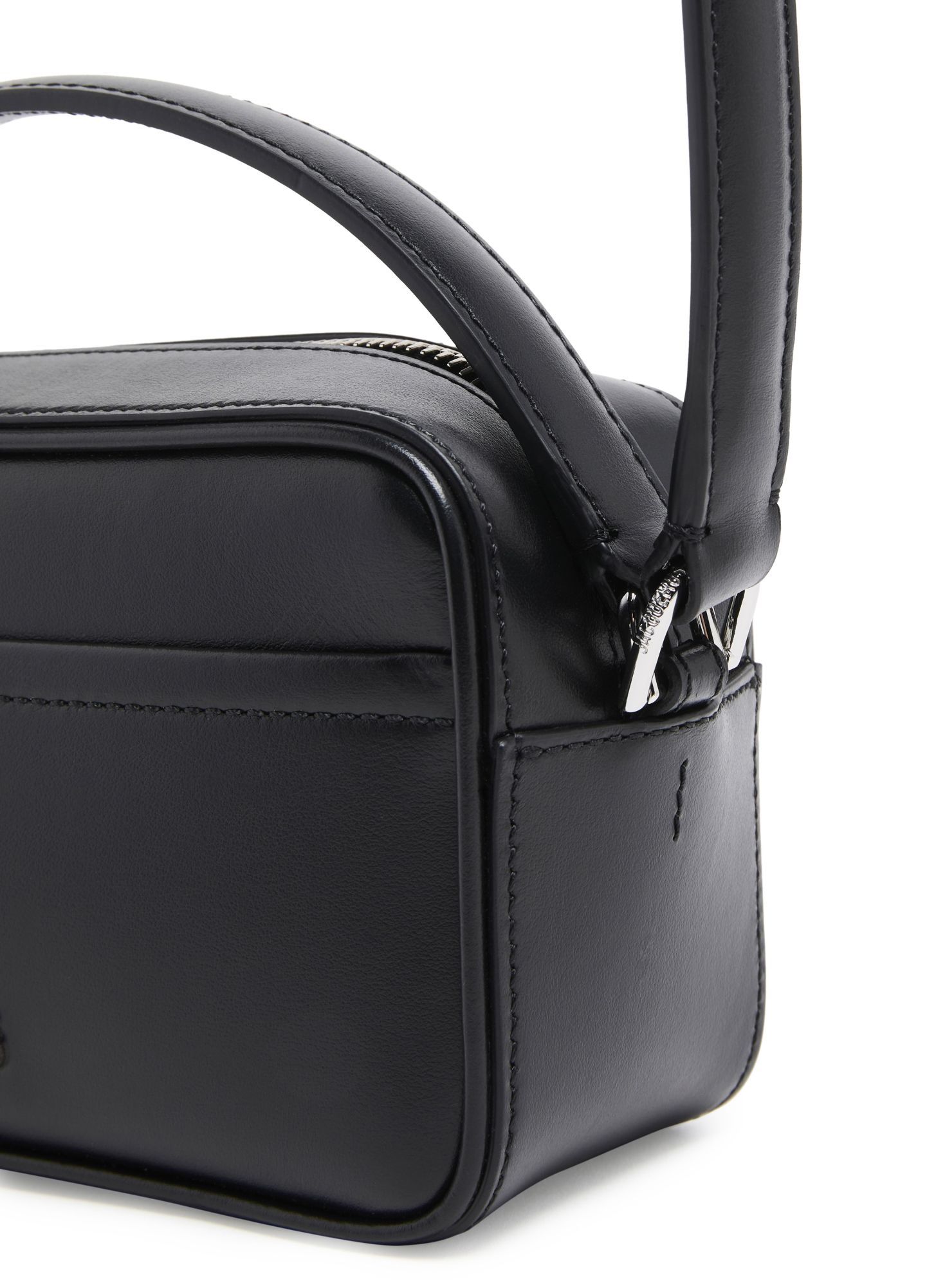 Shop Jacquemus Baneto Shoulder Bag In Black