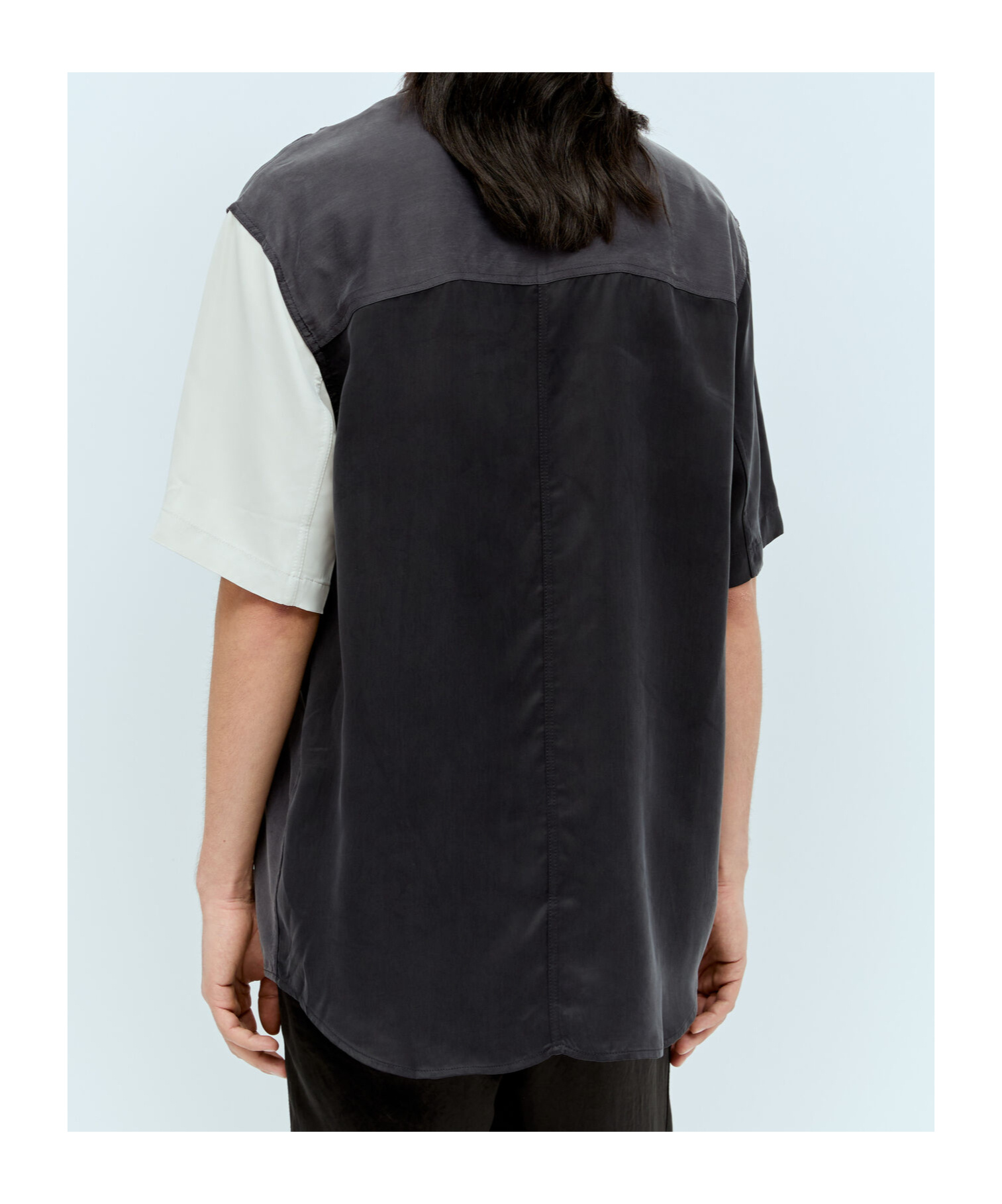 Song For The Mute Lapel Shirt In Black