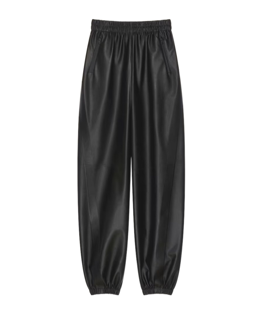 Givenchy Jogger Pants In Nappa Leather In Black