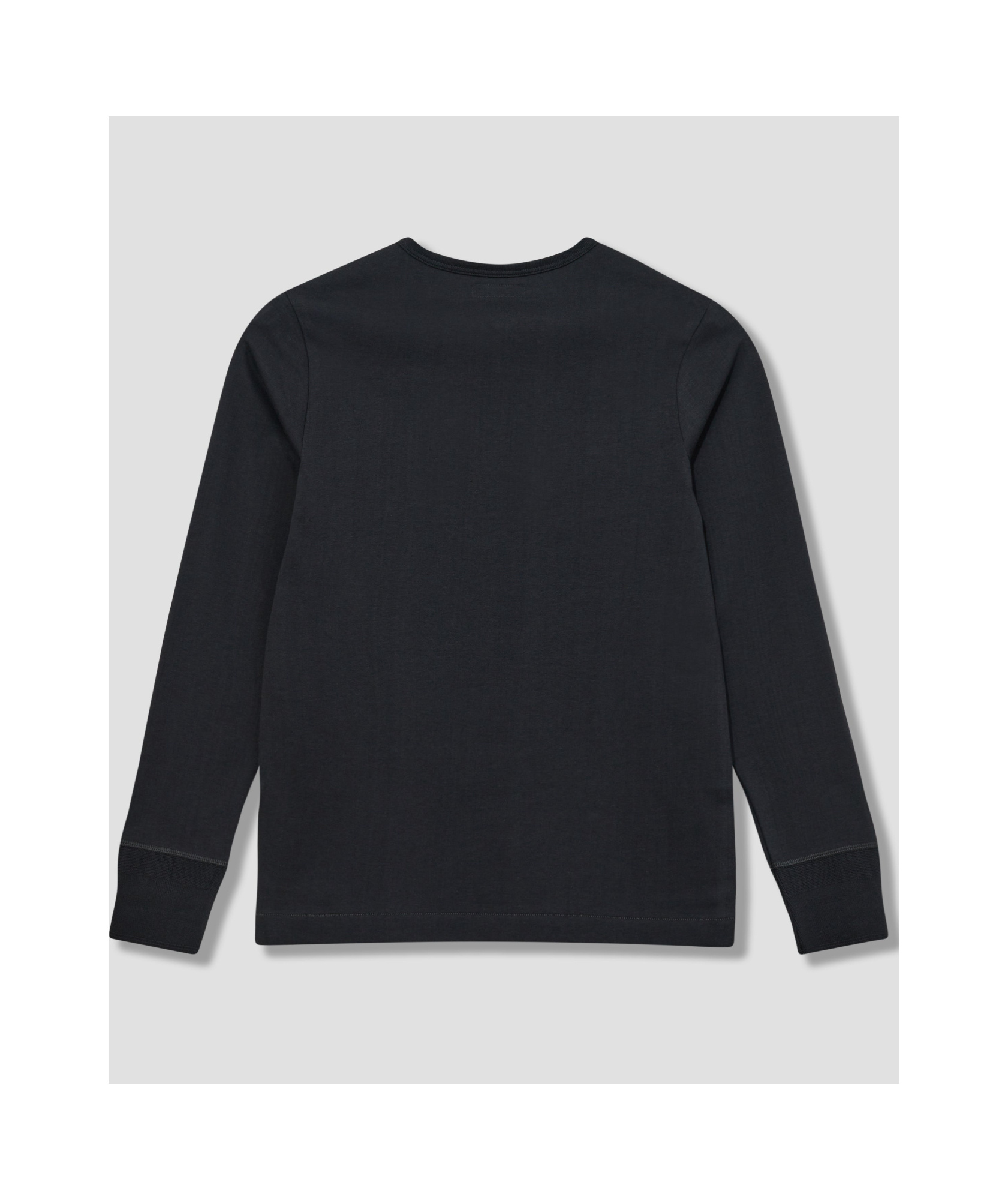 Merz B Schwanen 206 Loopwheeled Henley In Black