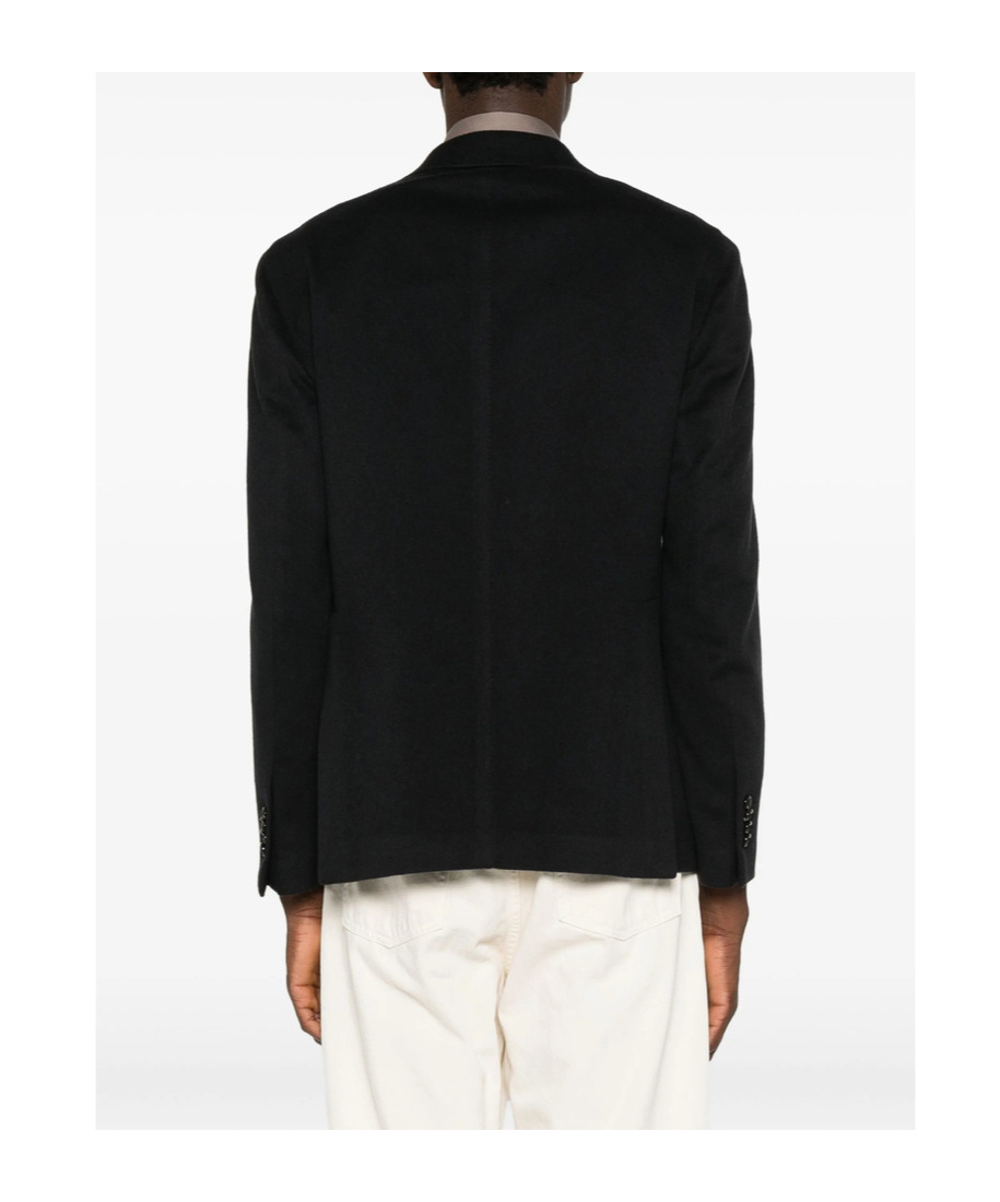 Tagliatore Double-breasted Wool Jacket In Black
