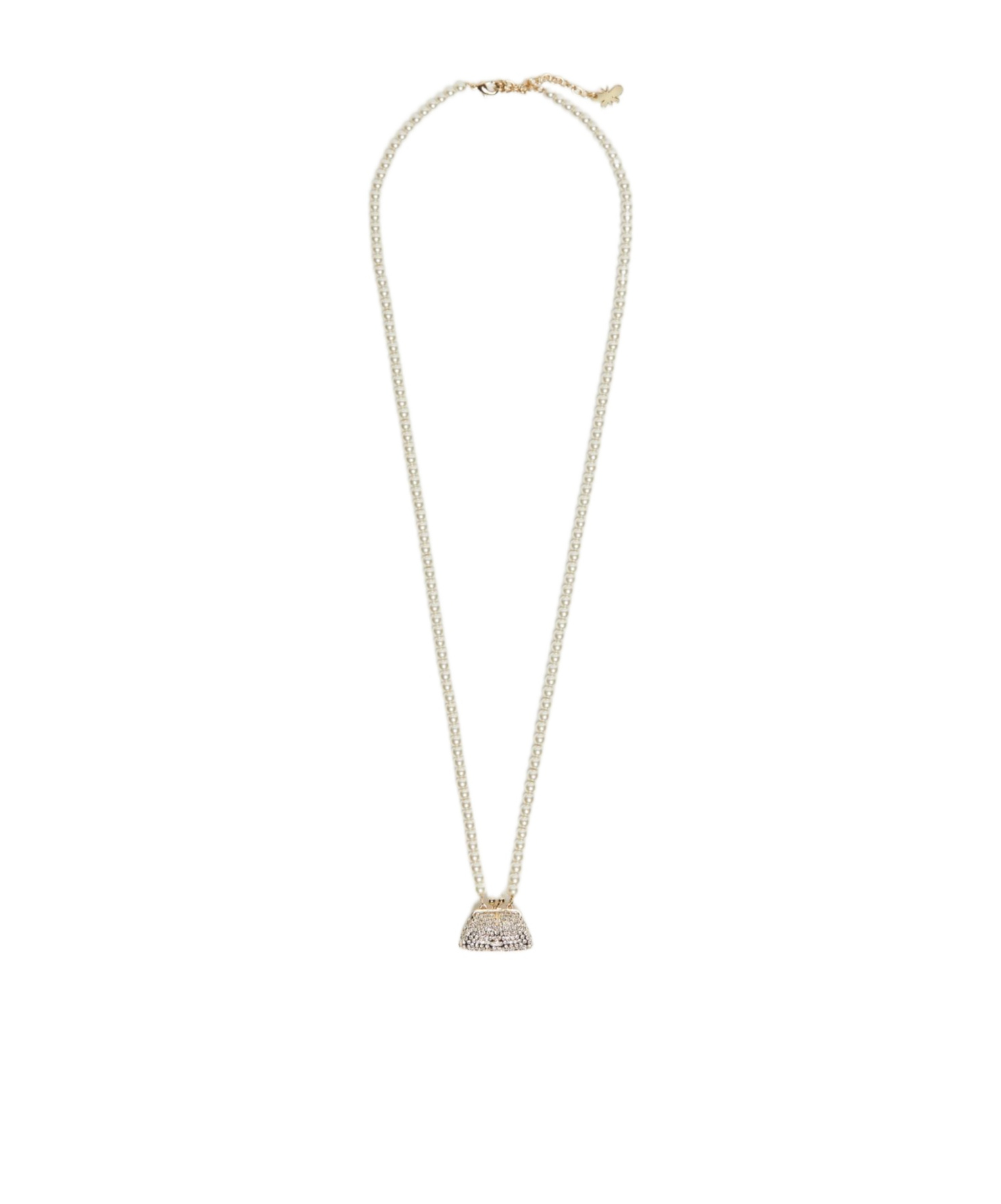 Weekend Max Mara Pasticcino Bag-pendant Necklace In Brown