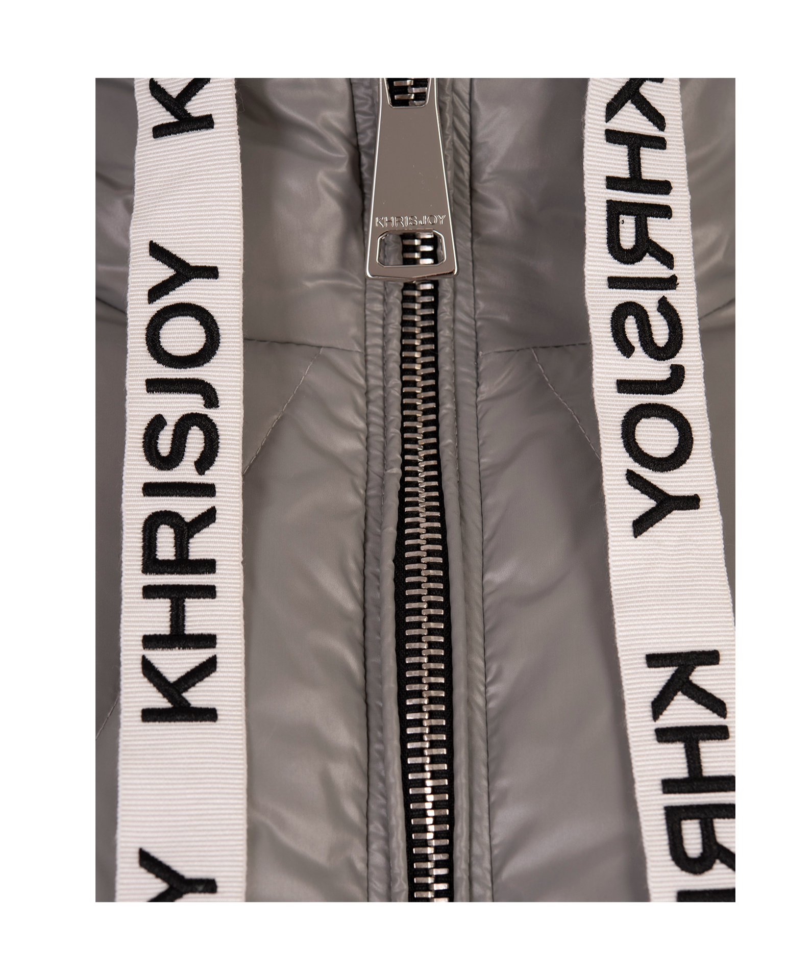 Khrisjoy Grey Khris Shorty Puffer Jacket In Gray