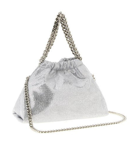 Stella Mccartney Chain Shoulder Bag In Silver