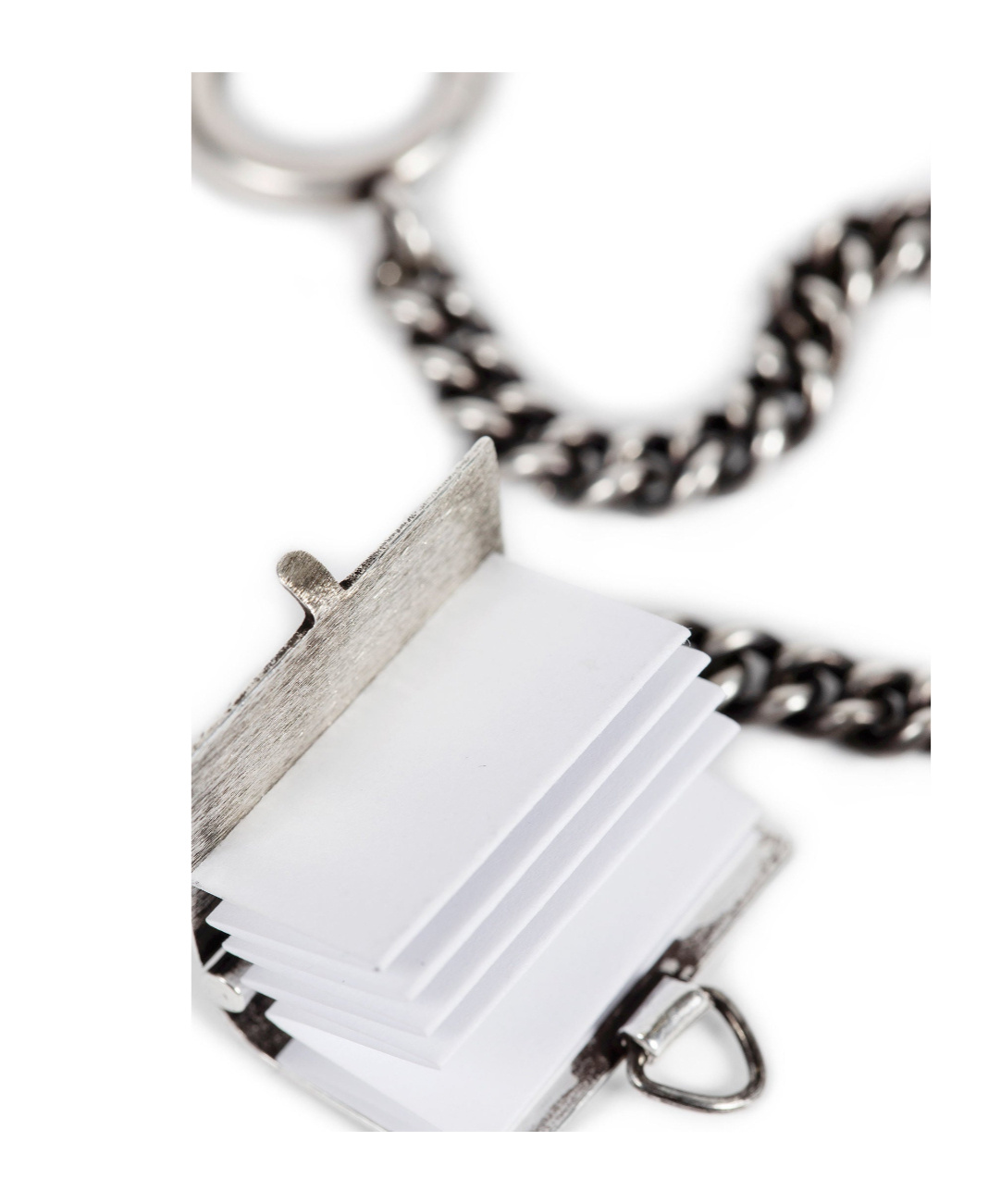 Ann Demeulemeester Oumy Book Hanging Ornament In Metallic