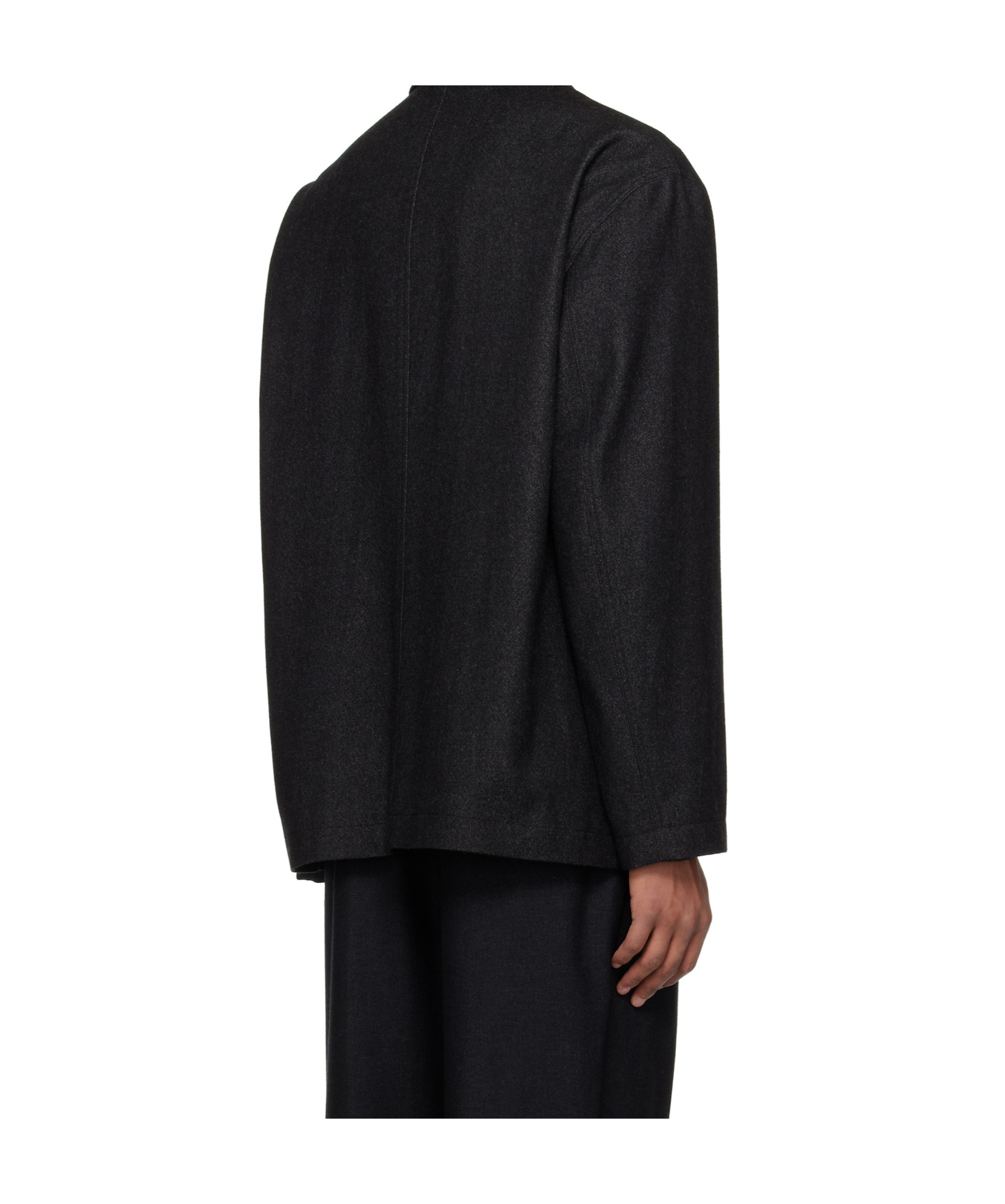 Lemaire Twill Suit Coat In Black