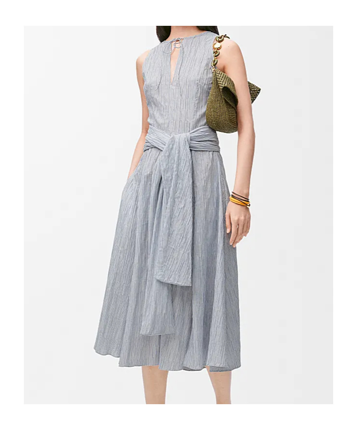 Loewe Round Neck Sleeveless Dress