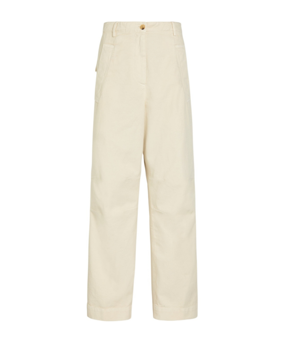 Dries Van Noten Cotton Trousers In Nude