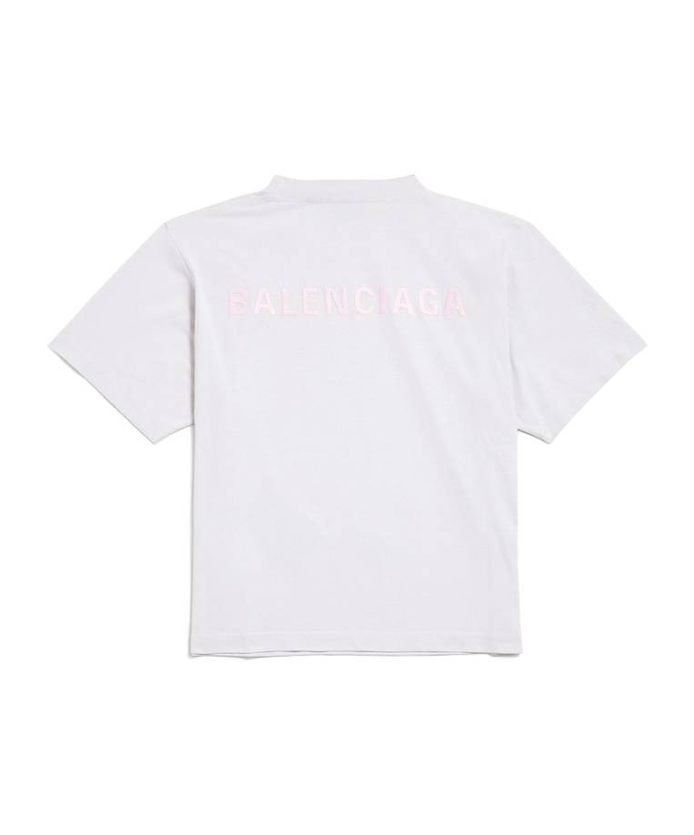 Balenciaga Back Medium Fit T-shirt Clothing In White
