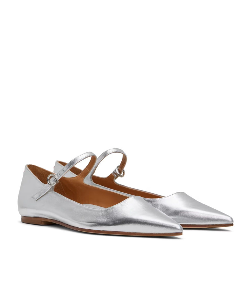 Aeyde Cleo Buckles Flats In White