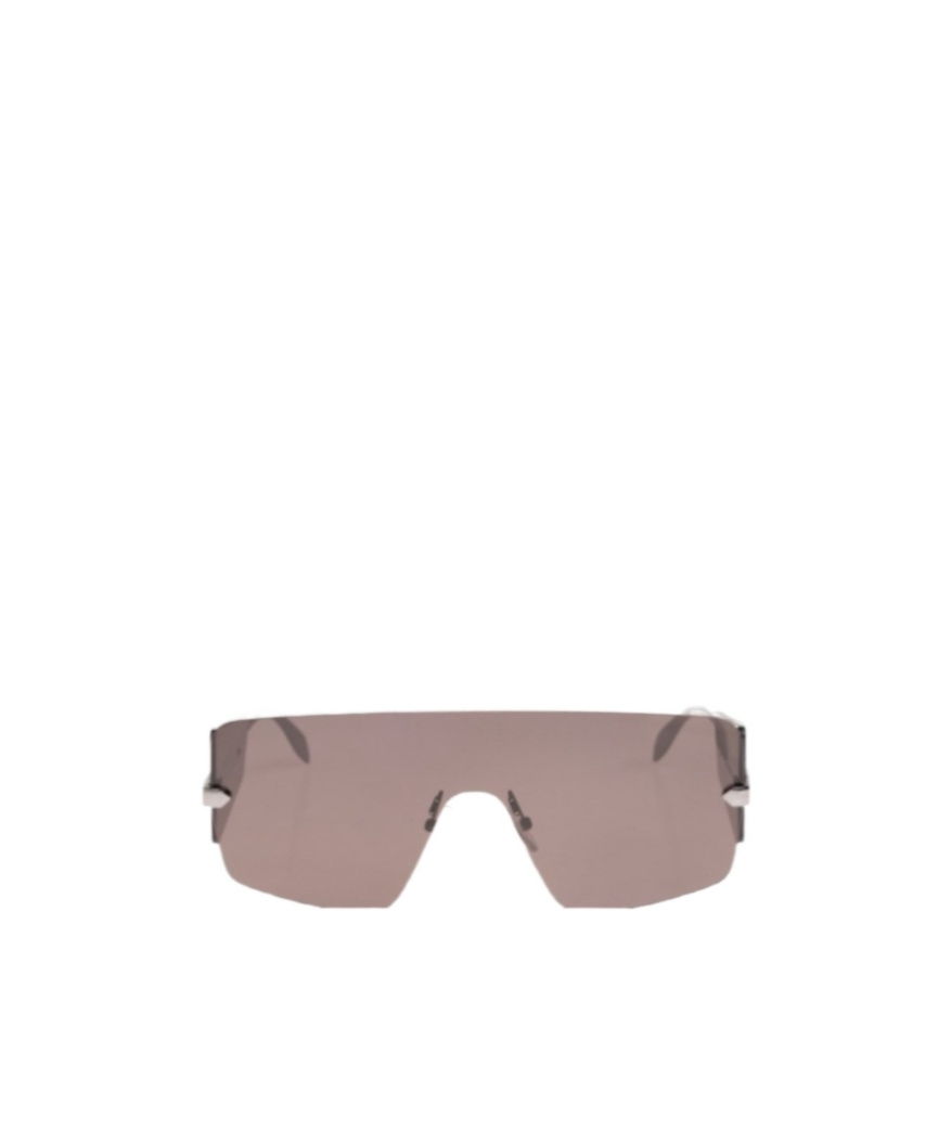 Alexander Mcqueen Eyewear Shield Frame Sunglasses In Nude