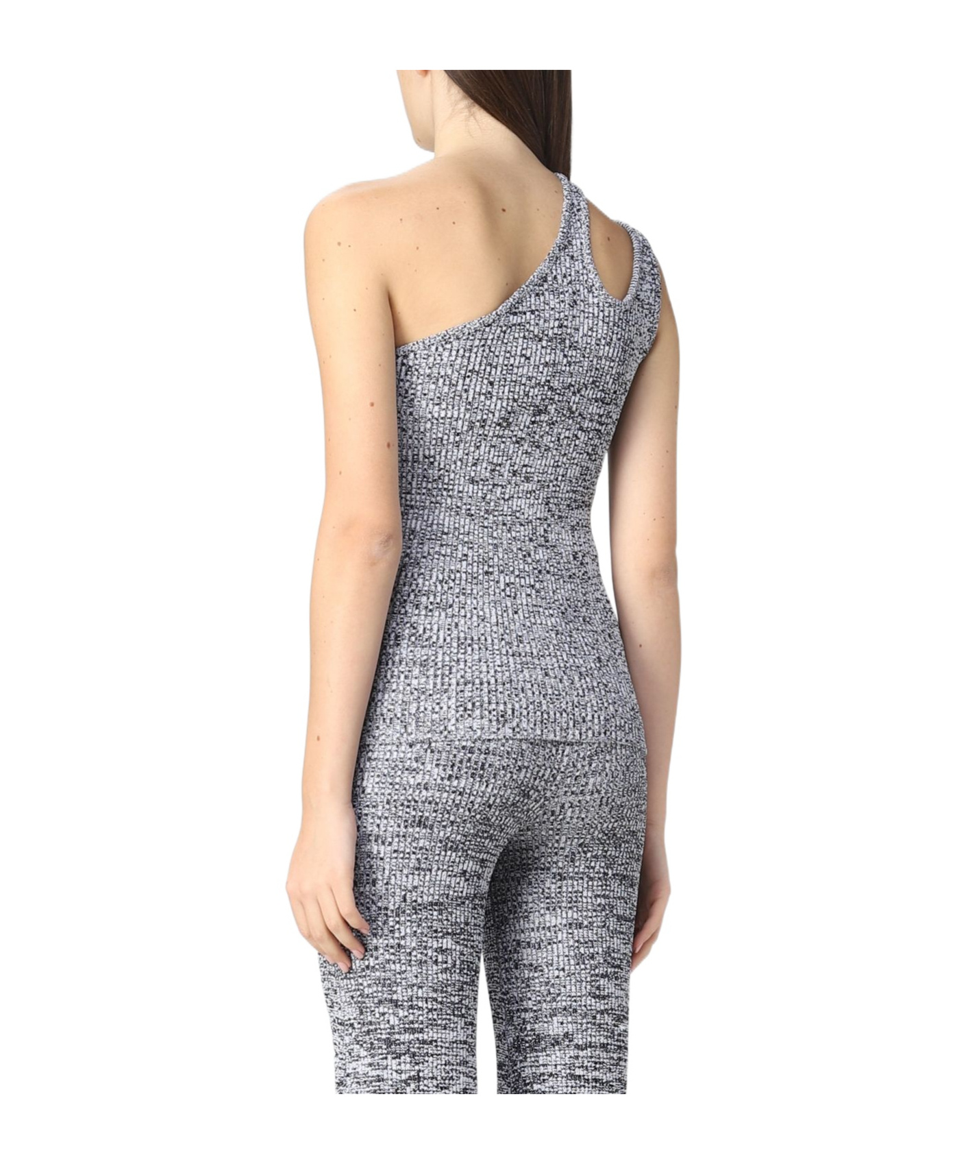 Remain Birger Christensen Cut-out One-shoulder Top In Gray
