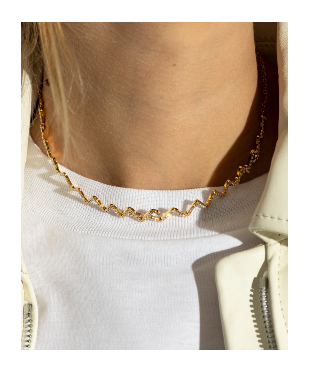 Marni Logo Choker Necklace In Yellow