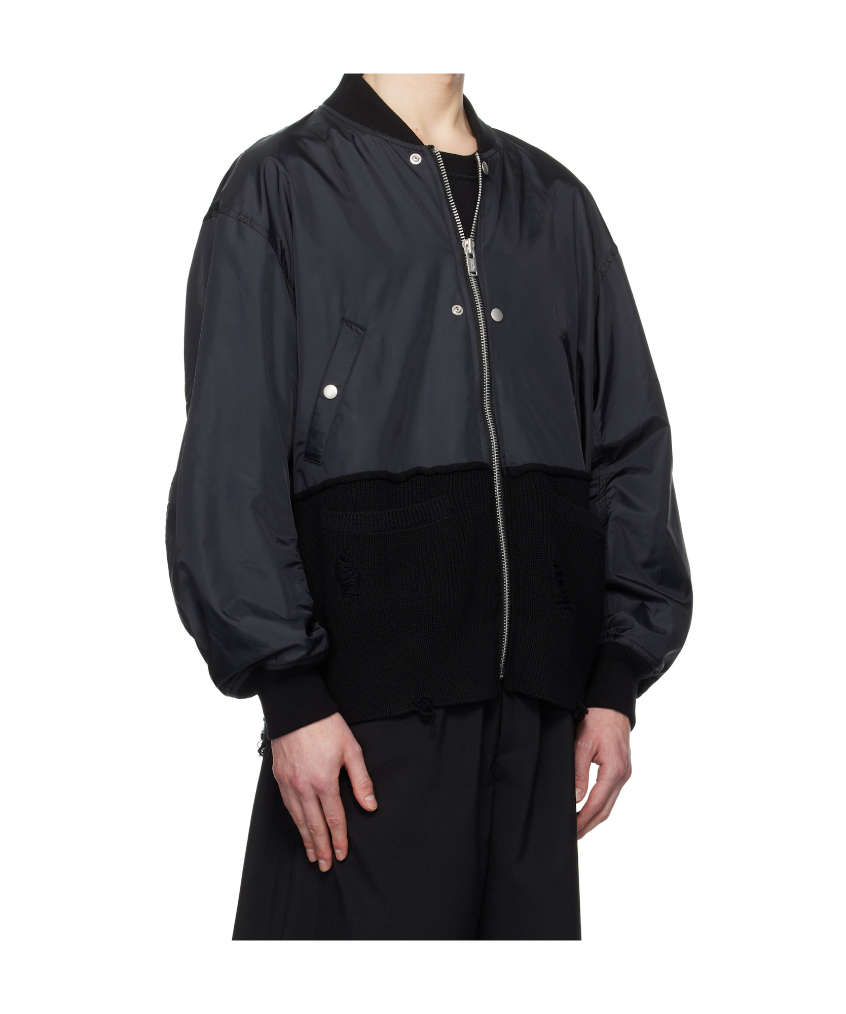 Undercover Black Uc1e4207-2 Bomber Jacket In Black