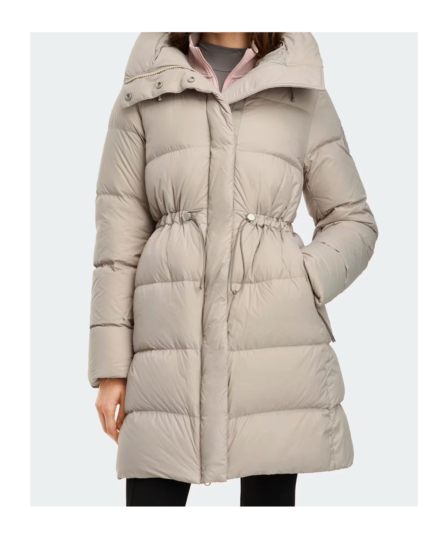 Canada Goose Montgomery Coat Tonal Label In Gray