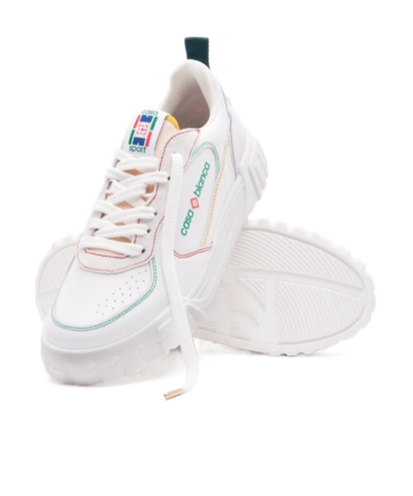 Casablanca Round Head Low-cut Casual Shoes In White