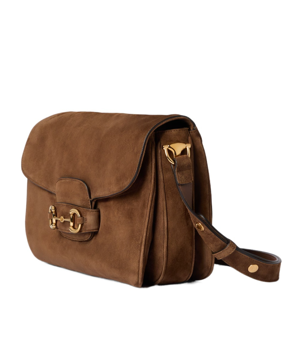 Gucci Horsebit 1955 Aura Medium Shoulder Bag In Brown