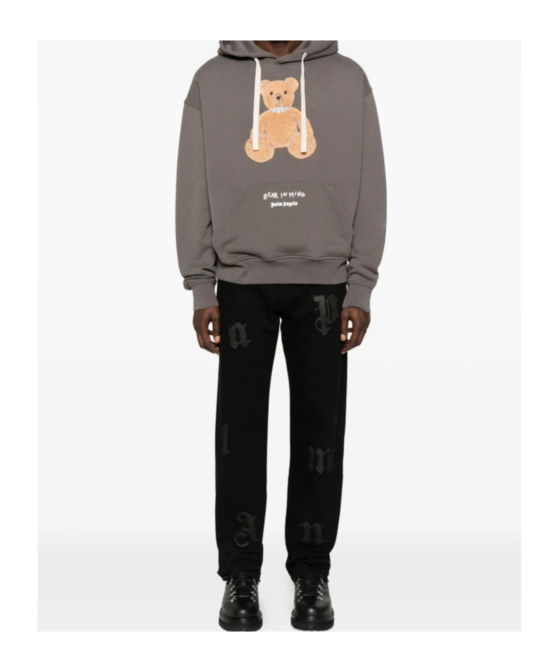 Palm Angels Logo-detail Jeans In Black