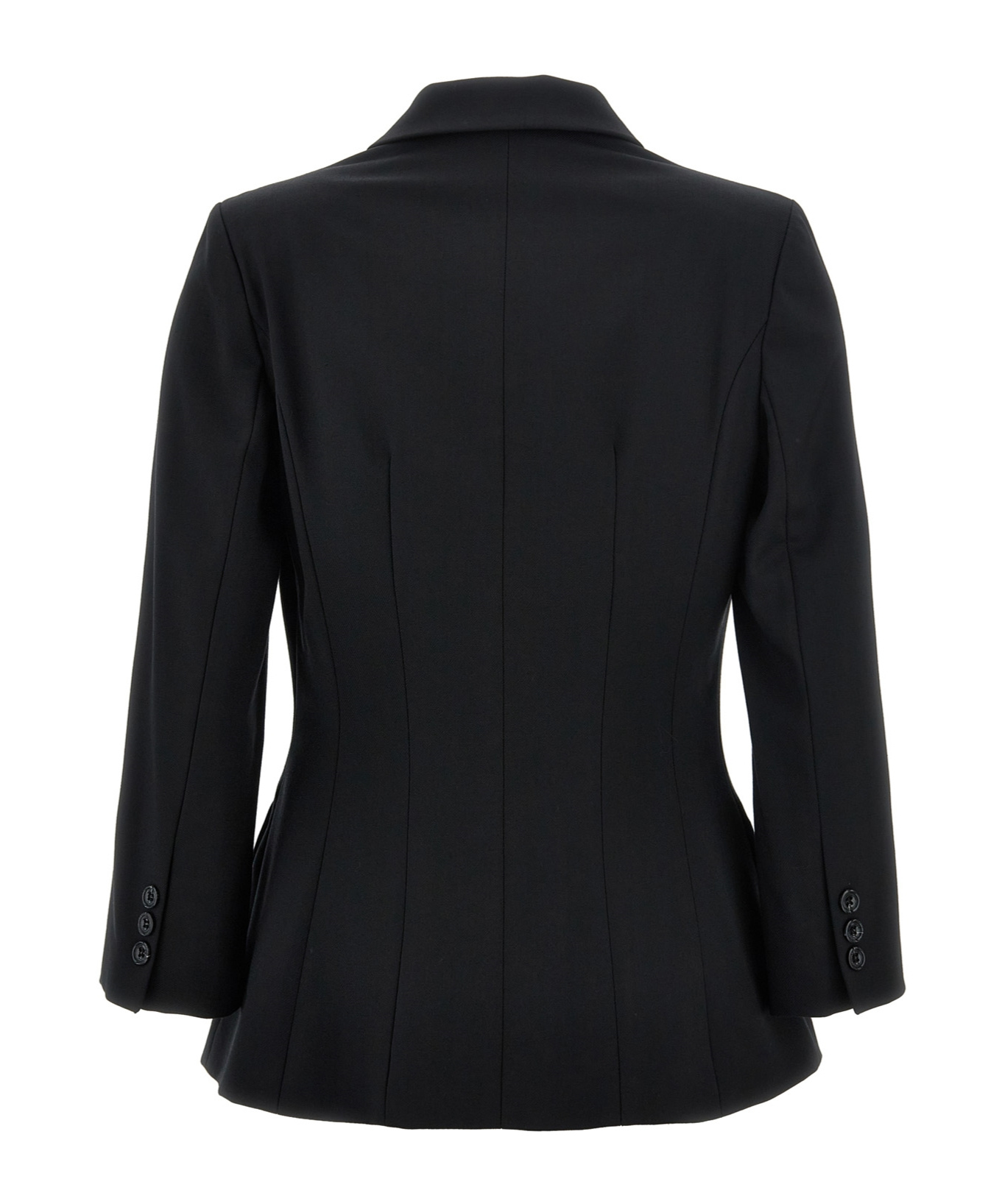 Elisabetta Franchi Tailored Fit Single-breasted Blazer In Black