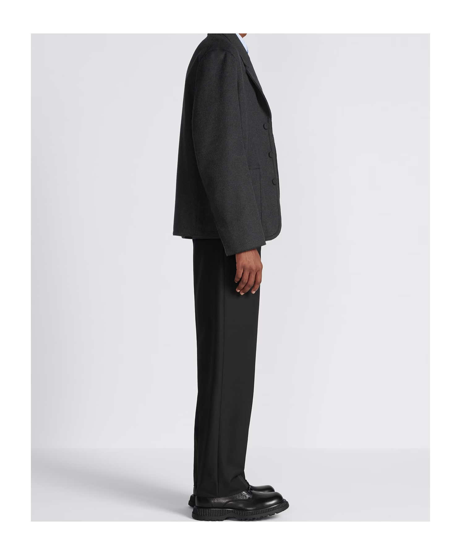 Dior Homme Pleat Detailed Straight Leg Trousers In Black