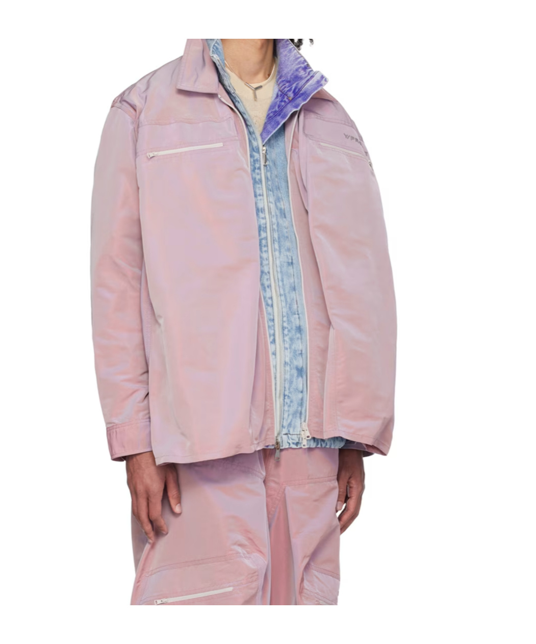 Y/project Purple Gathered Shirt In Pink