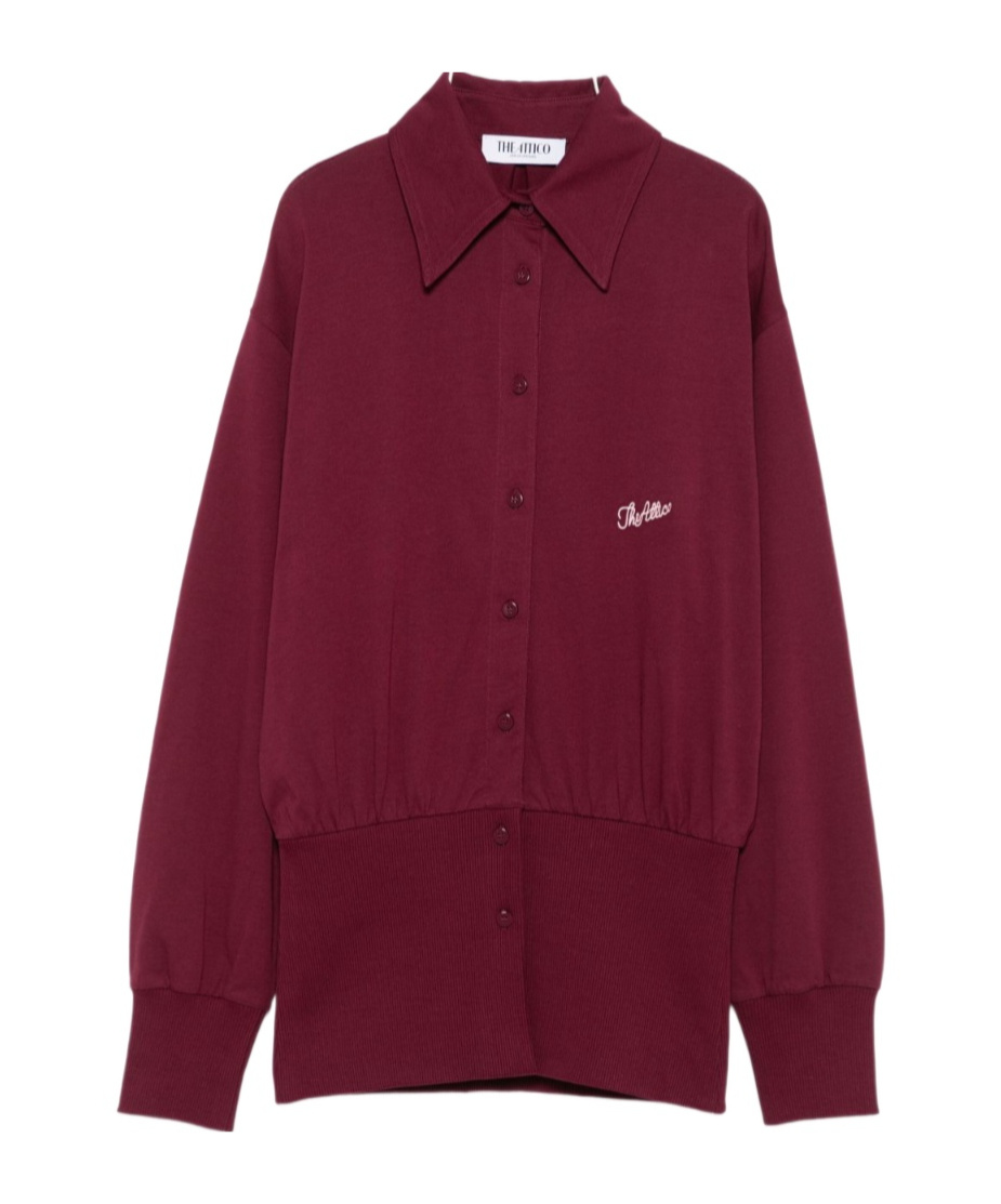 Attico Long Sleeve Shirt In Red