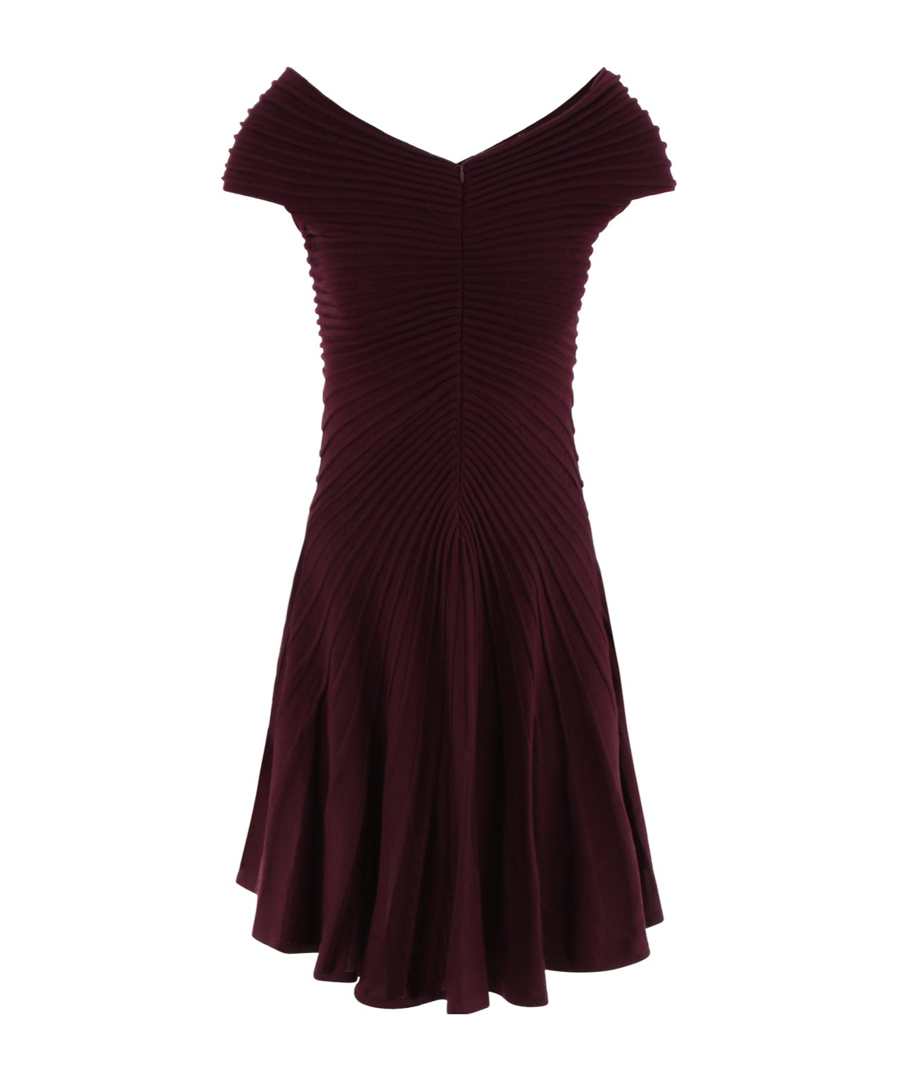 ALAÏA V-NECK MINI DRESS 