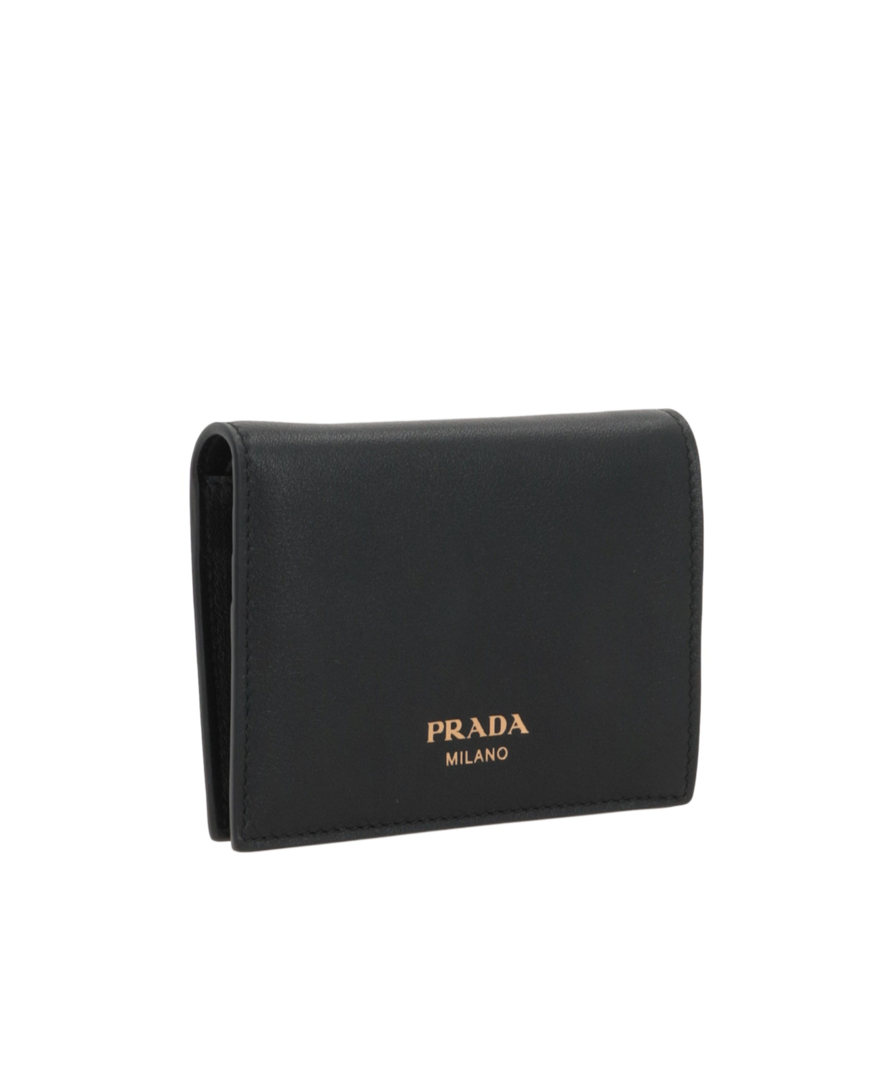Prada Folding Wallet In Black