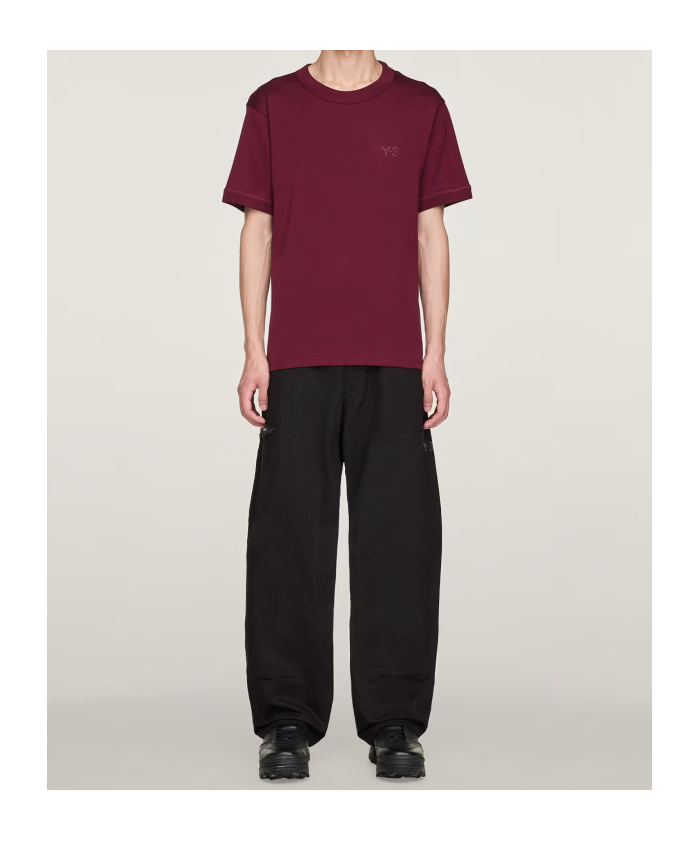 Y-3 Ut Twill Straight Pants In Black