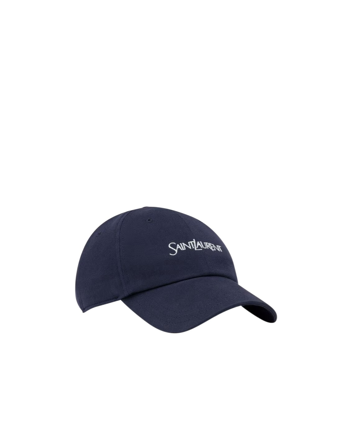 Saint Laurent Cap In Cotton Gabardine In Blue