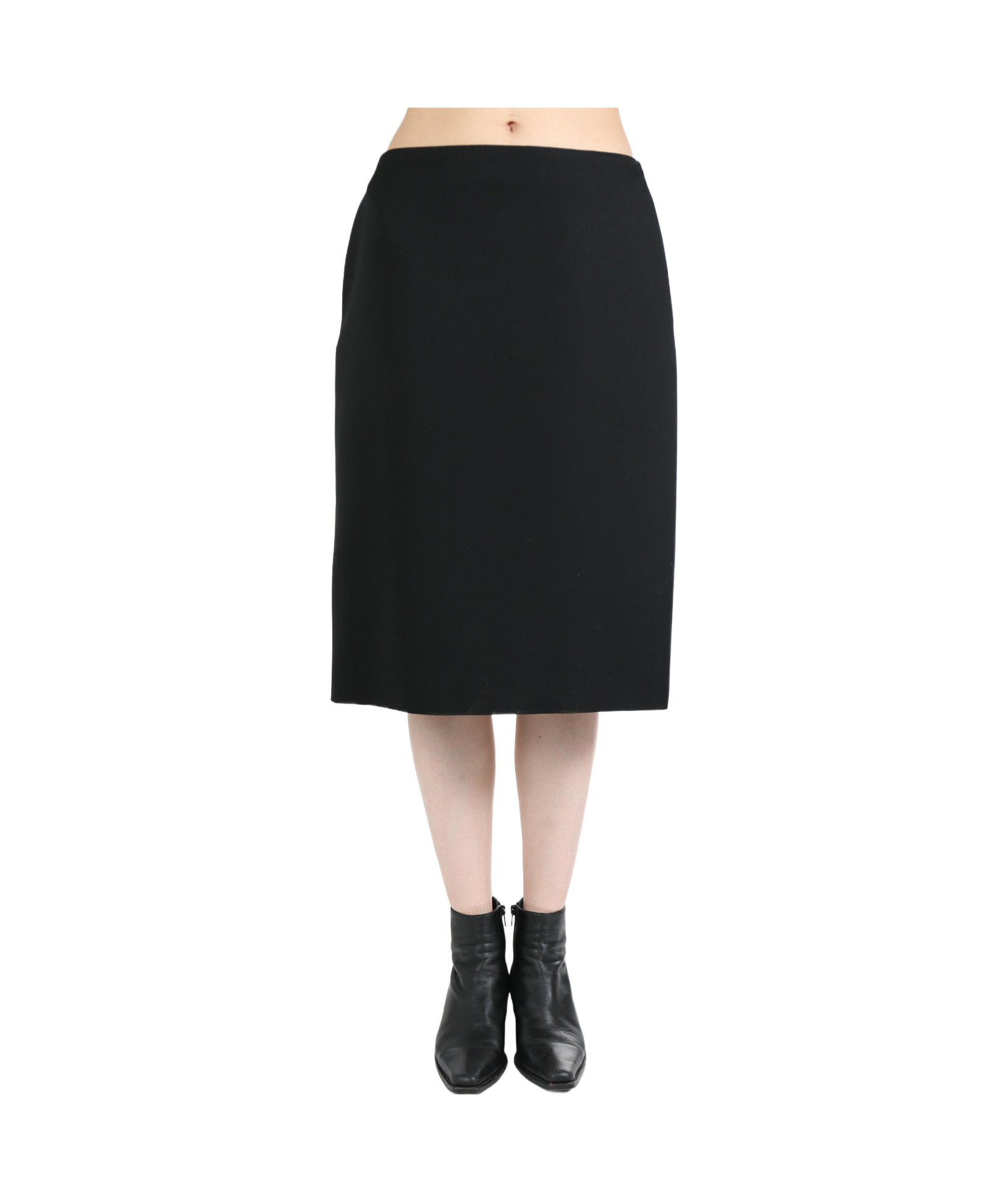 The Row Low-rise Midi Skirt In Black