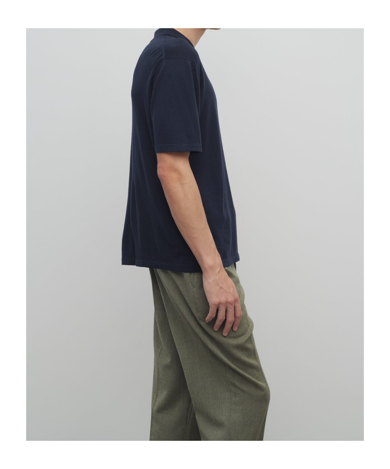 The Row Mauro Short-sleeved Polo T-shirt In Blue