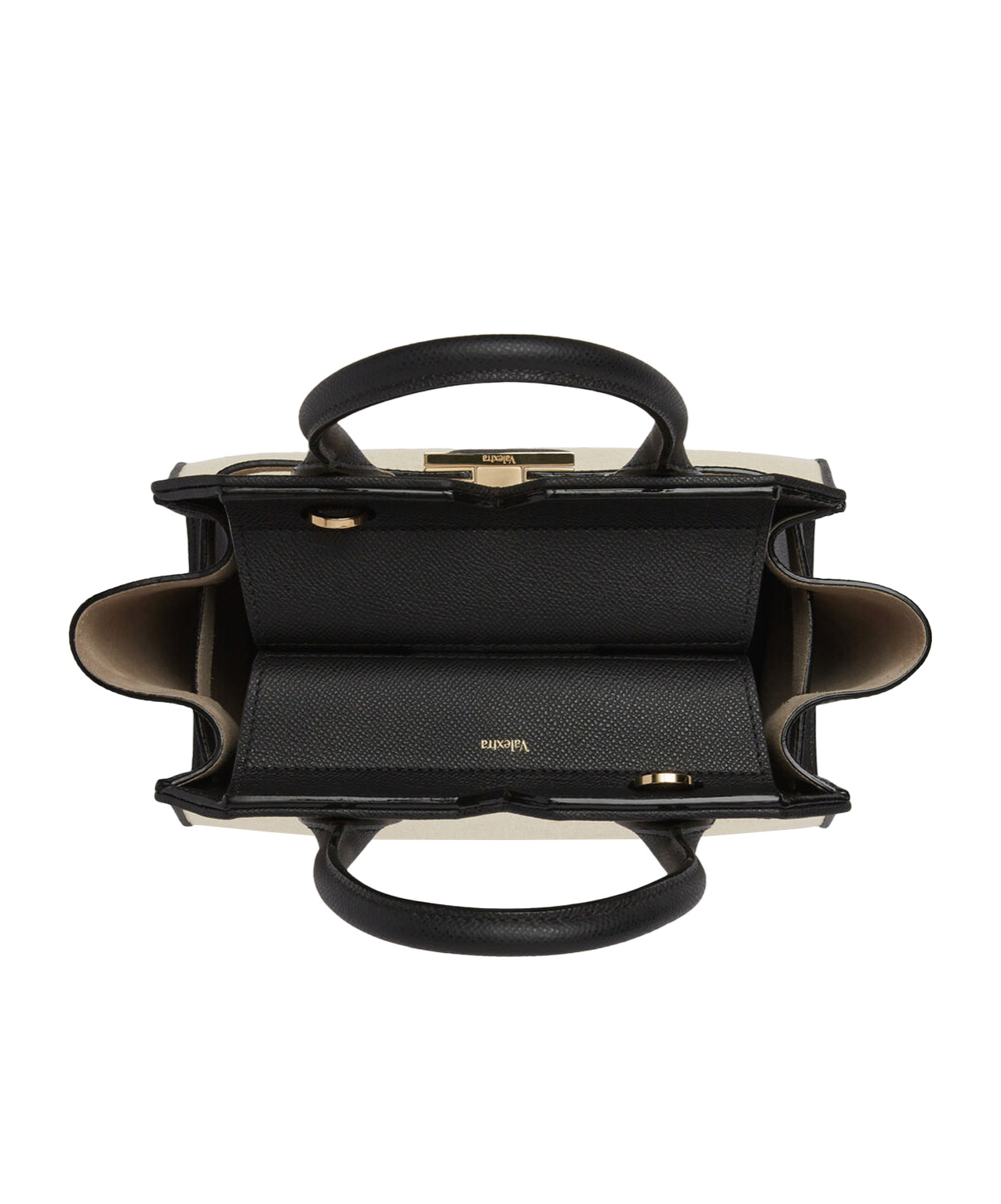 Valextra Milano Canvas Two Handles Mini Bag