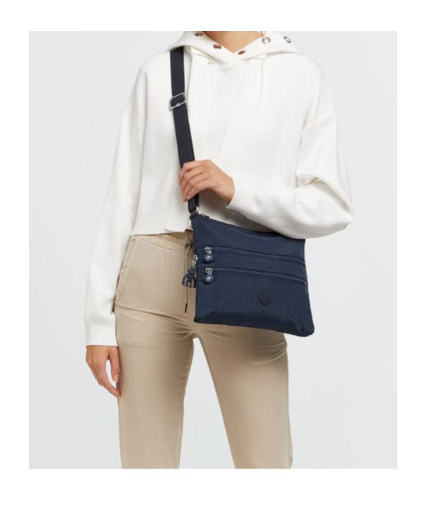 Kipling Logo Shoulder Bag In Black