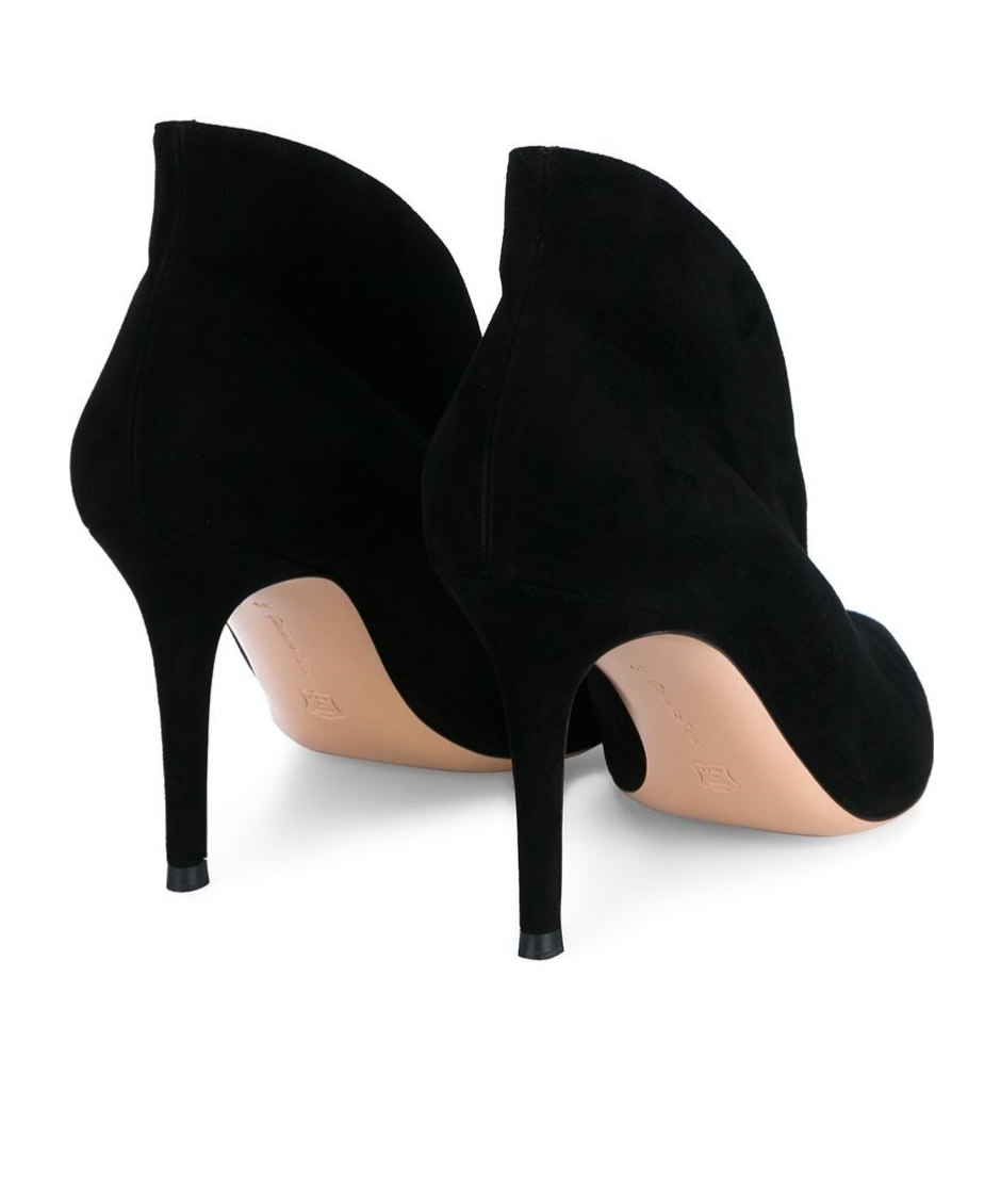 Shop Gianvito Rossi Vania Pointed Toe Pumps In Black