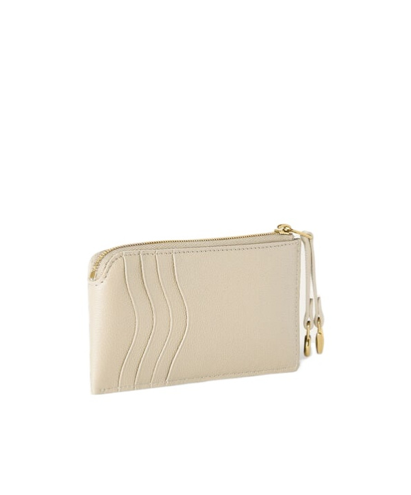 Loro Piana Extra Zipper Wallet In Nude