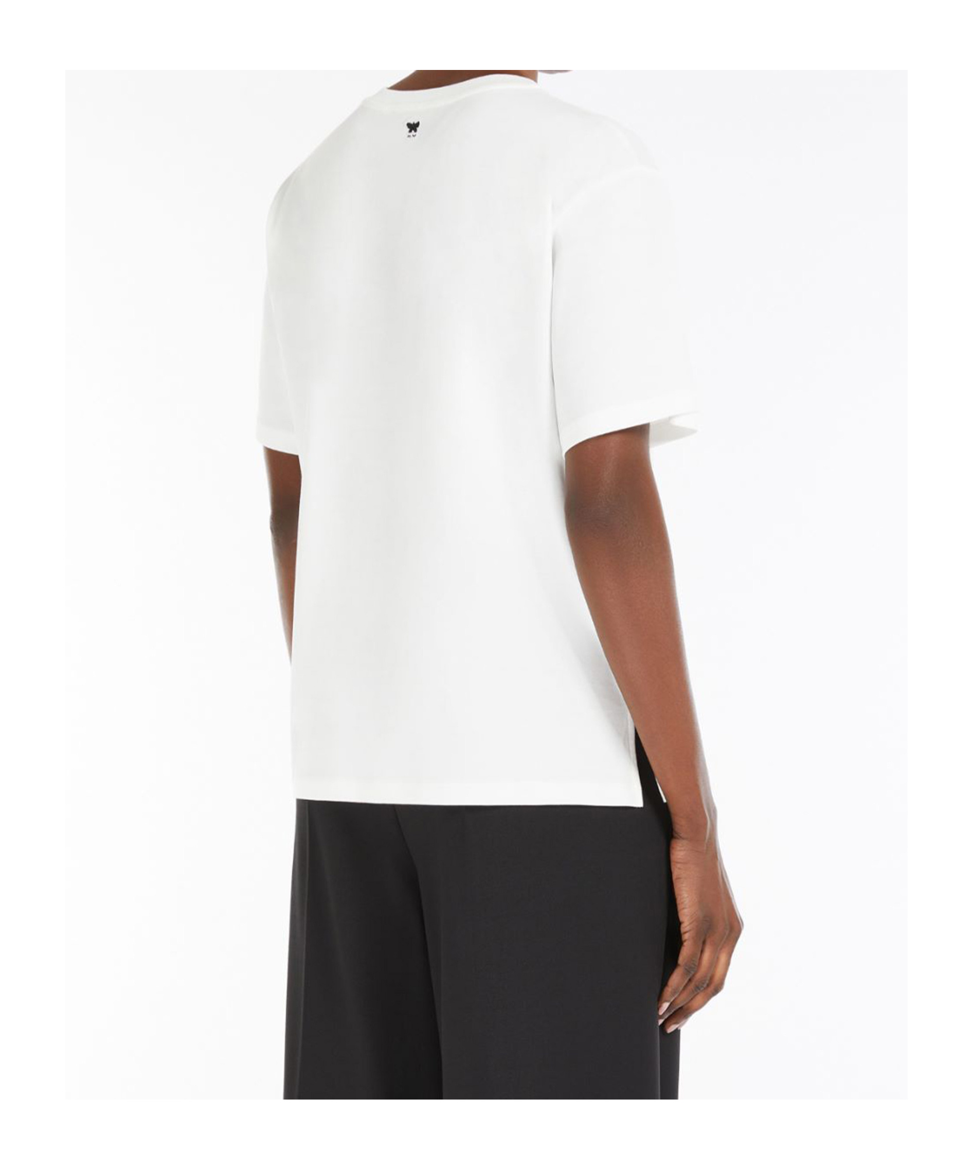 Weekend Max Mara Item O-neck Short-sleeved T-shirt In White