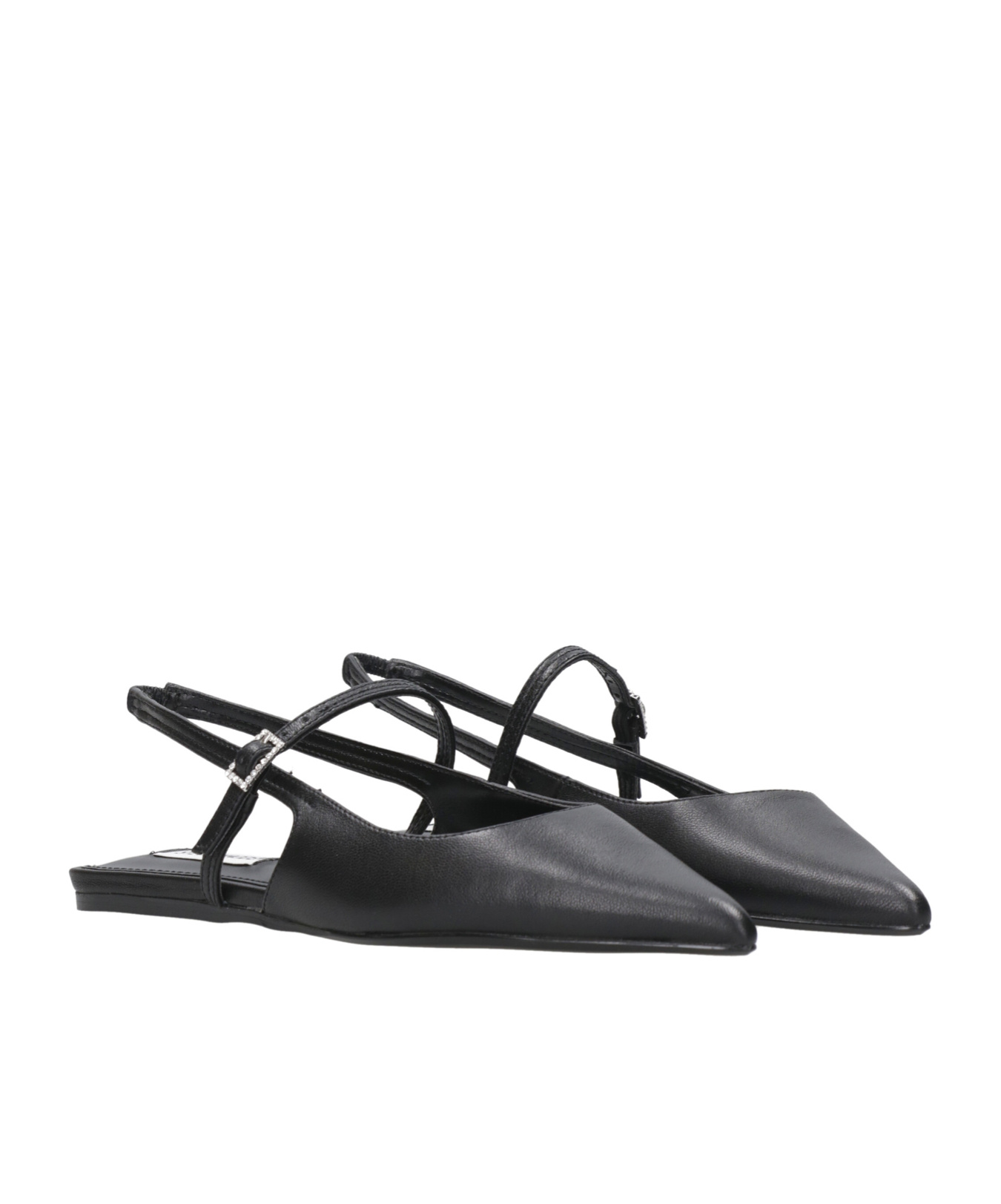 STEVE MADDEN POINTED OPEN-HEEL FLATS 