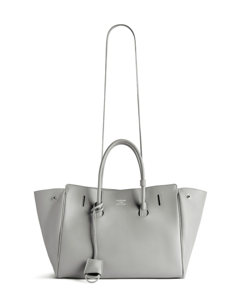 Balenciaga Hampton Small Tote Bag In Gray