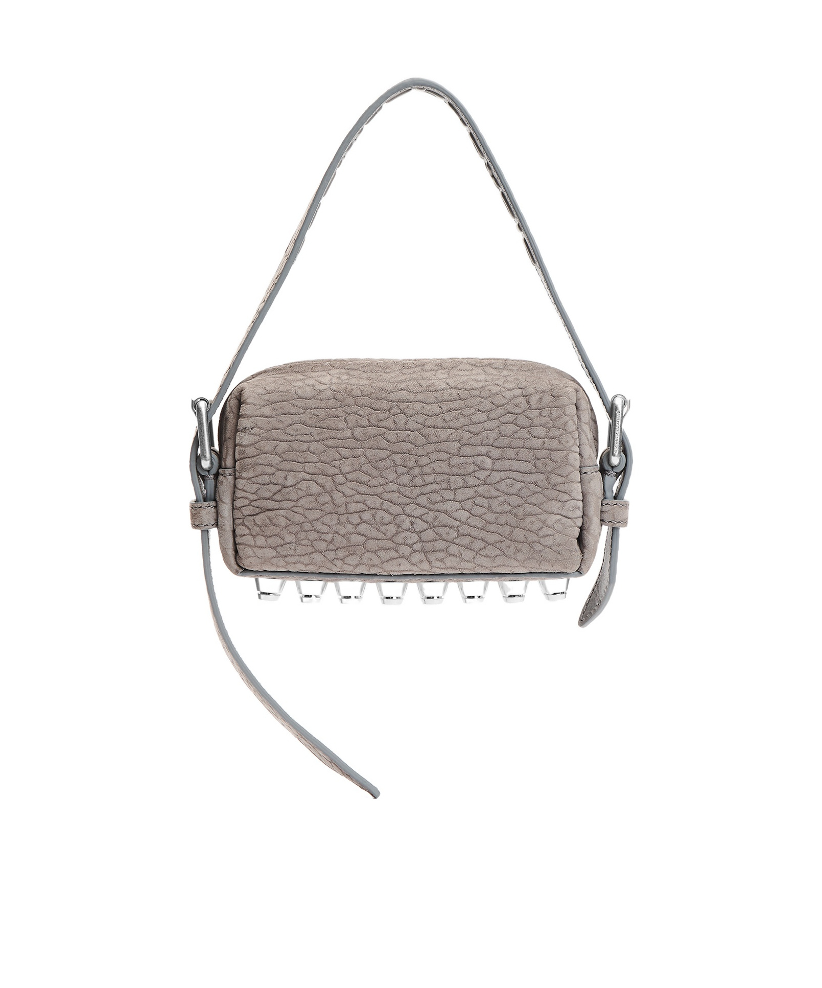 Alexander Wang Ricco Mini Crossbody Bag In Nubuck Leather In Nude