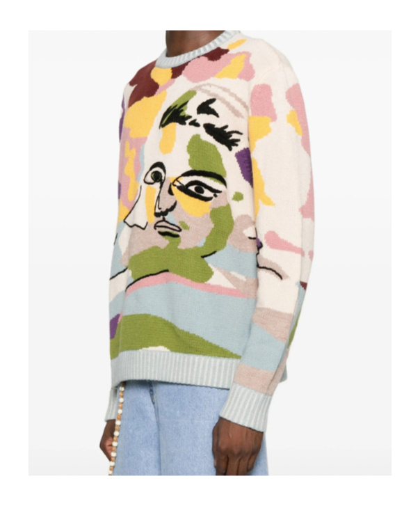 Kidsuper Mens Multi Jacquard Knitted Jumper In Multi