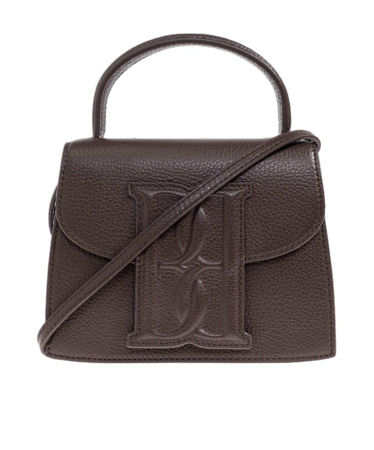 By Malene Birger Logo-embossed Leather Tote Bag In Brown