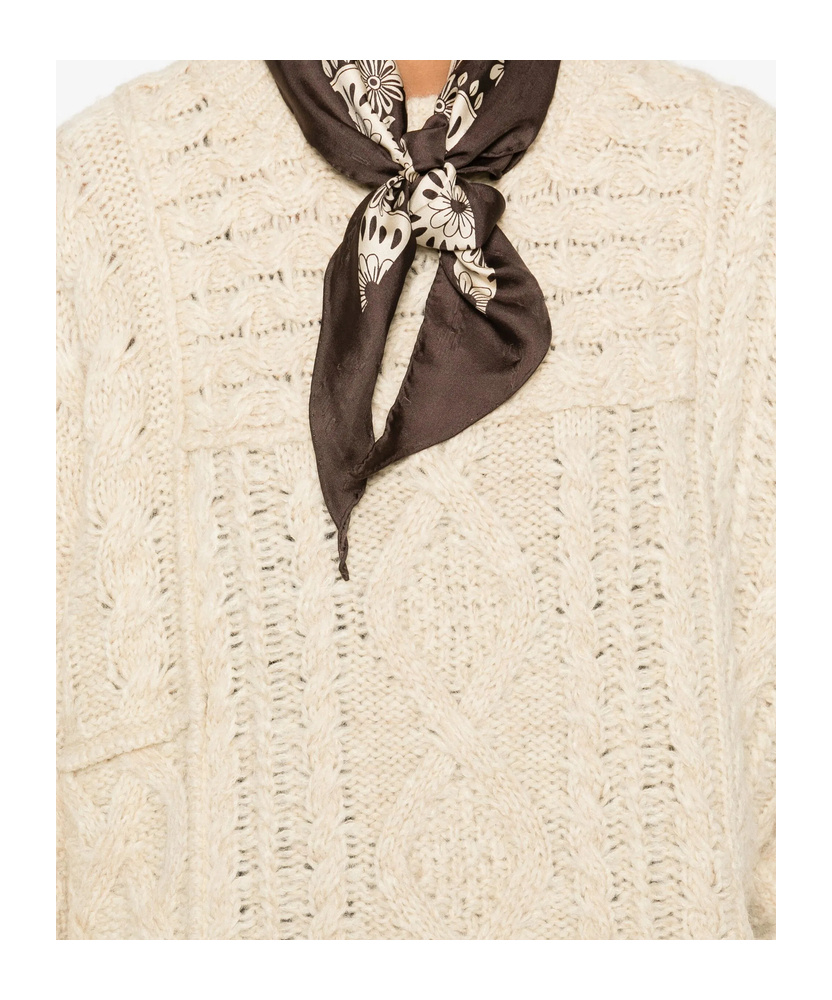 Isabel Marant Long-sleeved Sweater In Neutral
